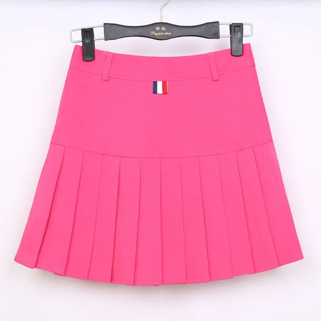 2017 high waist pleated skirts Kawaii Harajuku Skirts women girls lolita a-line sailor skirt Large Size Preppy school uniform