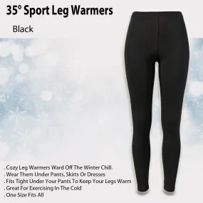 35° Sport Leg Warmers - Ideal for Cold Weather Workouts