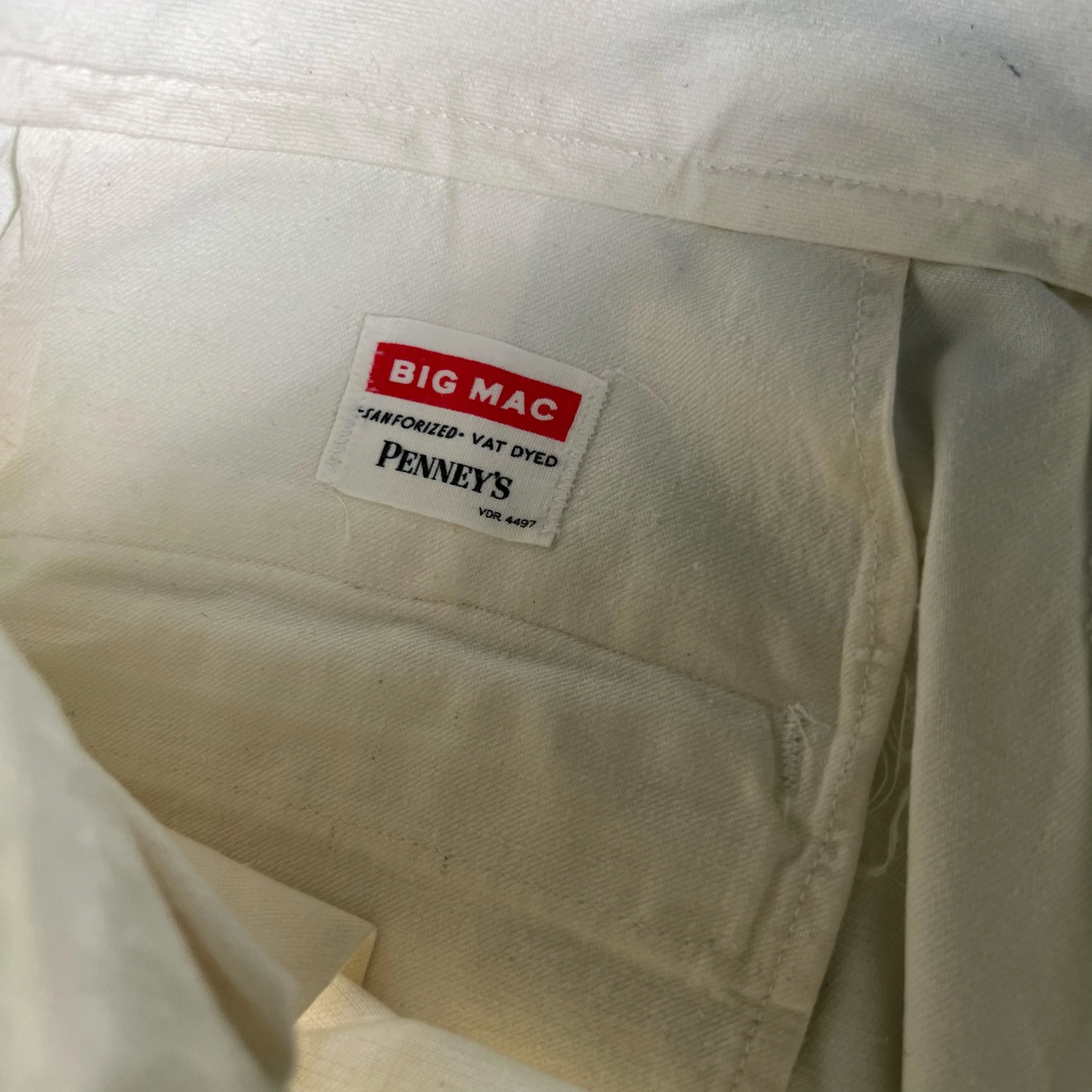 50s Big Mac Penney's Vat Dyed Work Chinos- 30x29.5