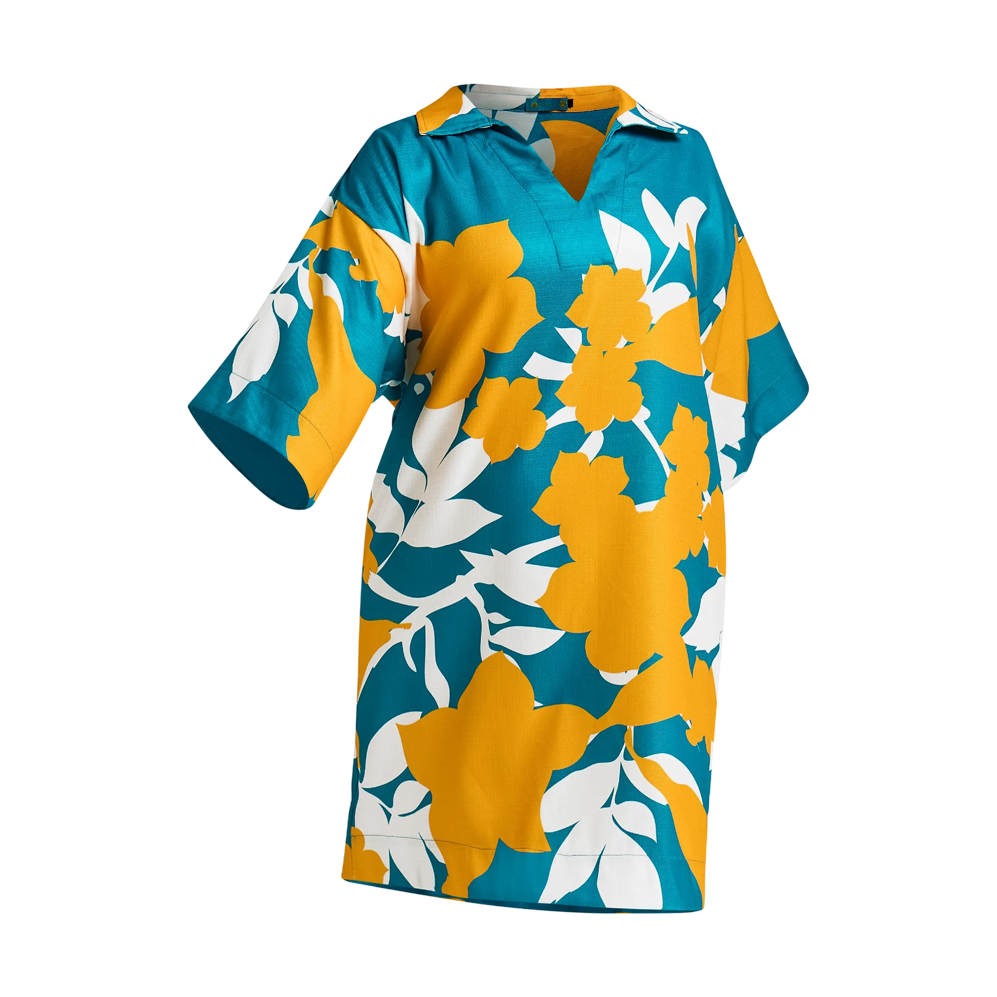 51ST INDEPENDENCE MINI KAFTAN-AQUA