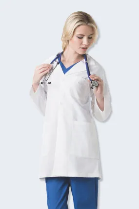 7106 Unisex White Professional Lab Coat for Students, Doctors, Dentists Costume