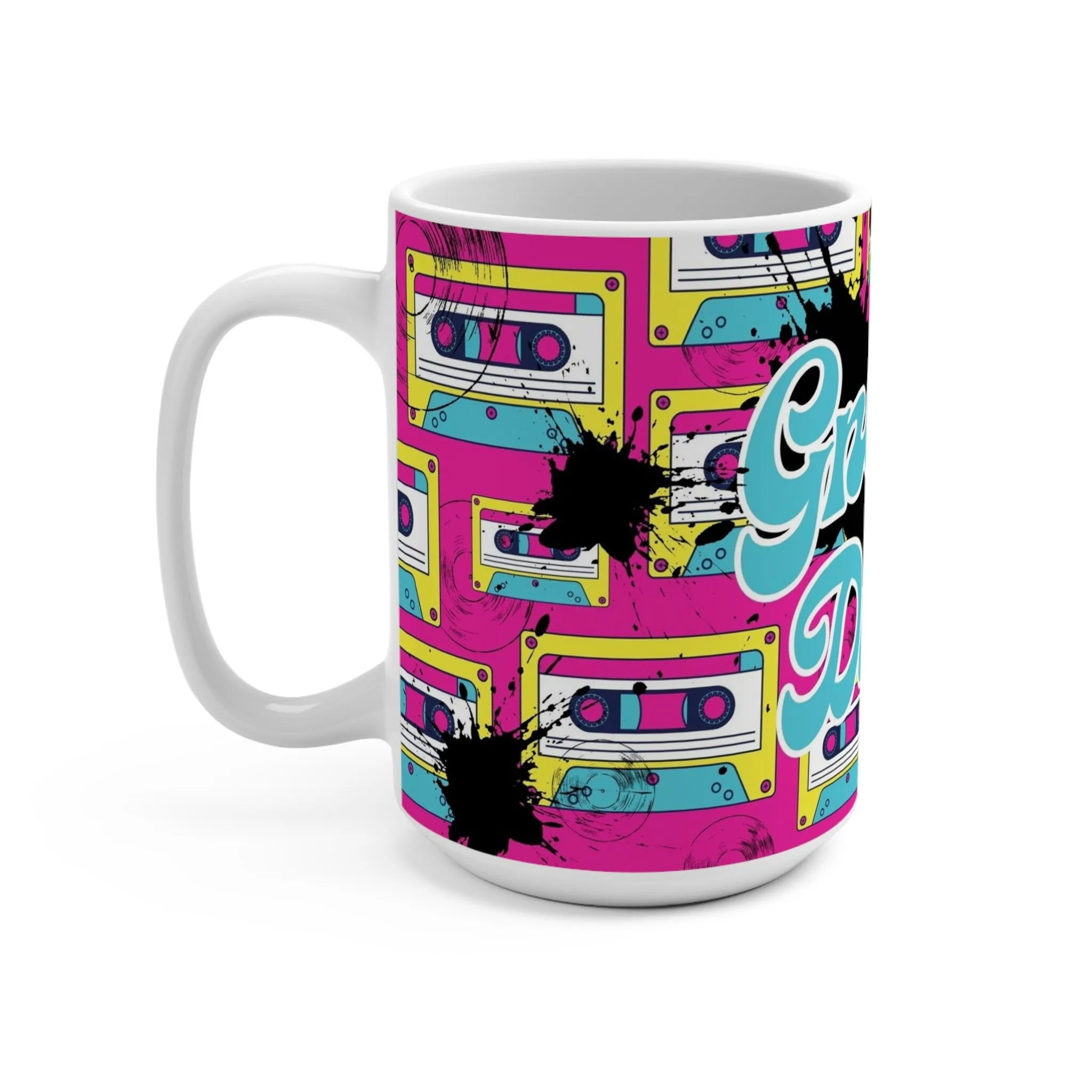 80s Retro Ceramic Coffee Mug 15oz