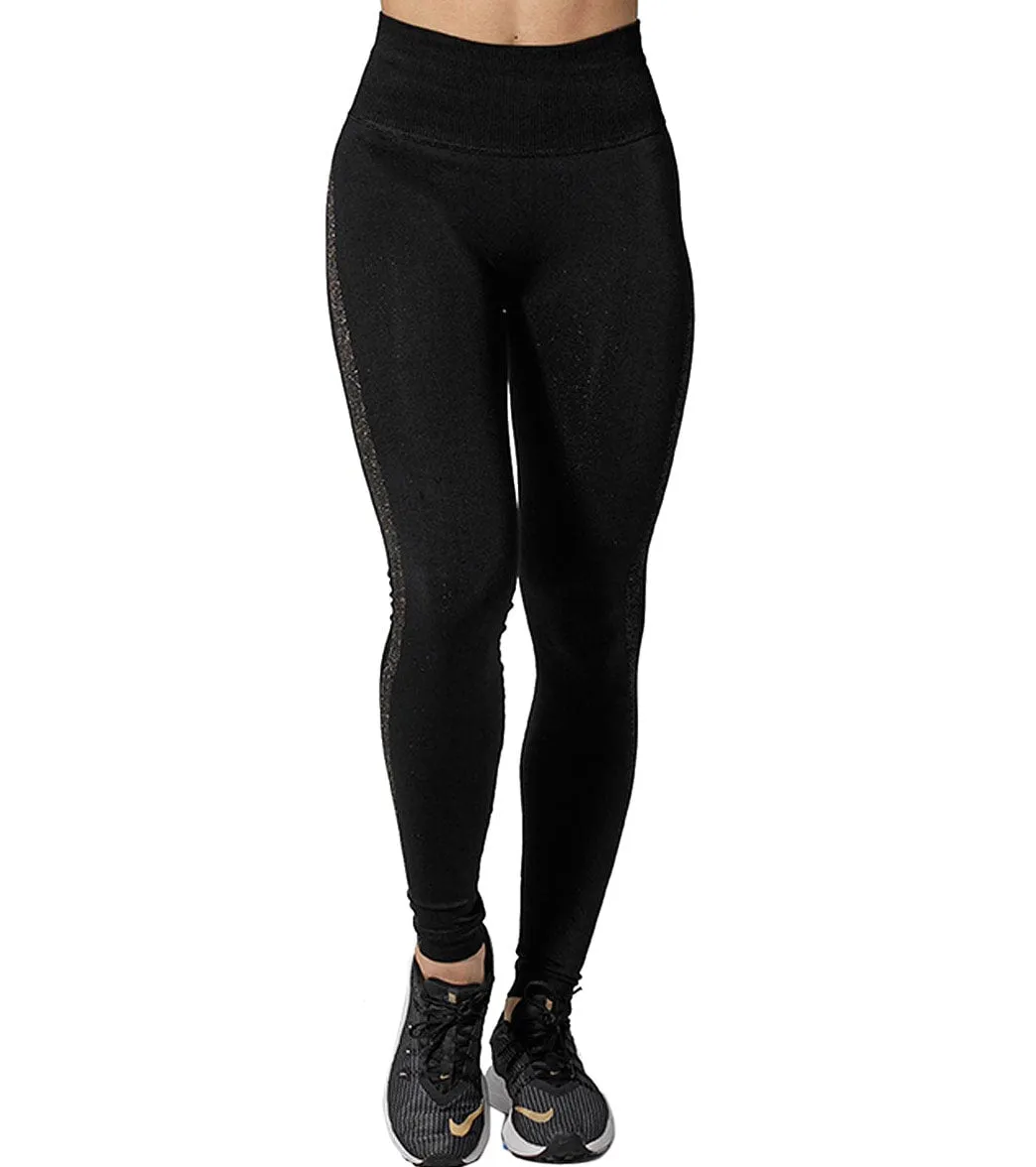 925Fit Gold Digger Reversible Yoga Leggings