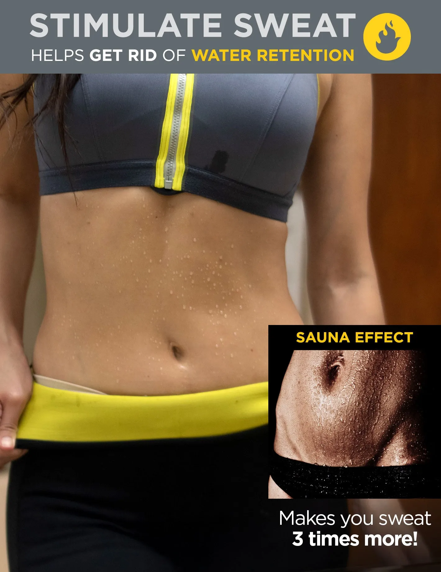 Active Sauna Pants Leggings with Waist Cincher California