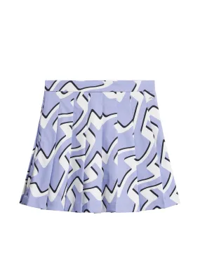 Adina Print Skirt / Bridge Wave Sweet Lavender