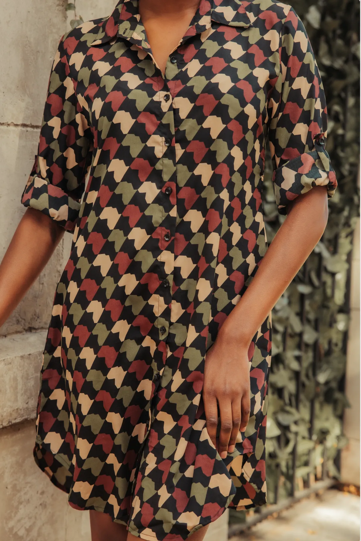 Africa Camo Dreams Shirt Dress