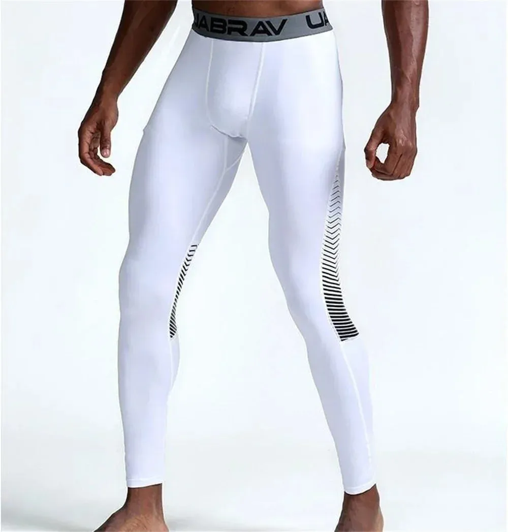 Aidase Mens Compression Pants Quick Dry Running Tights Man Legging Gym Training Jogging Pants Fitness Tight Trousers