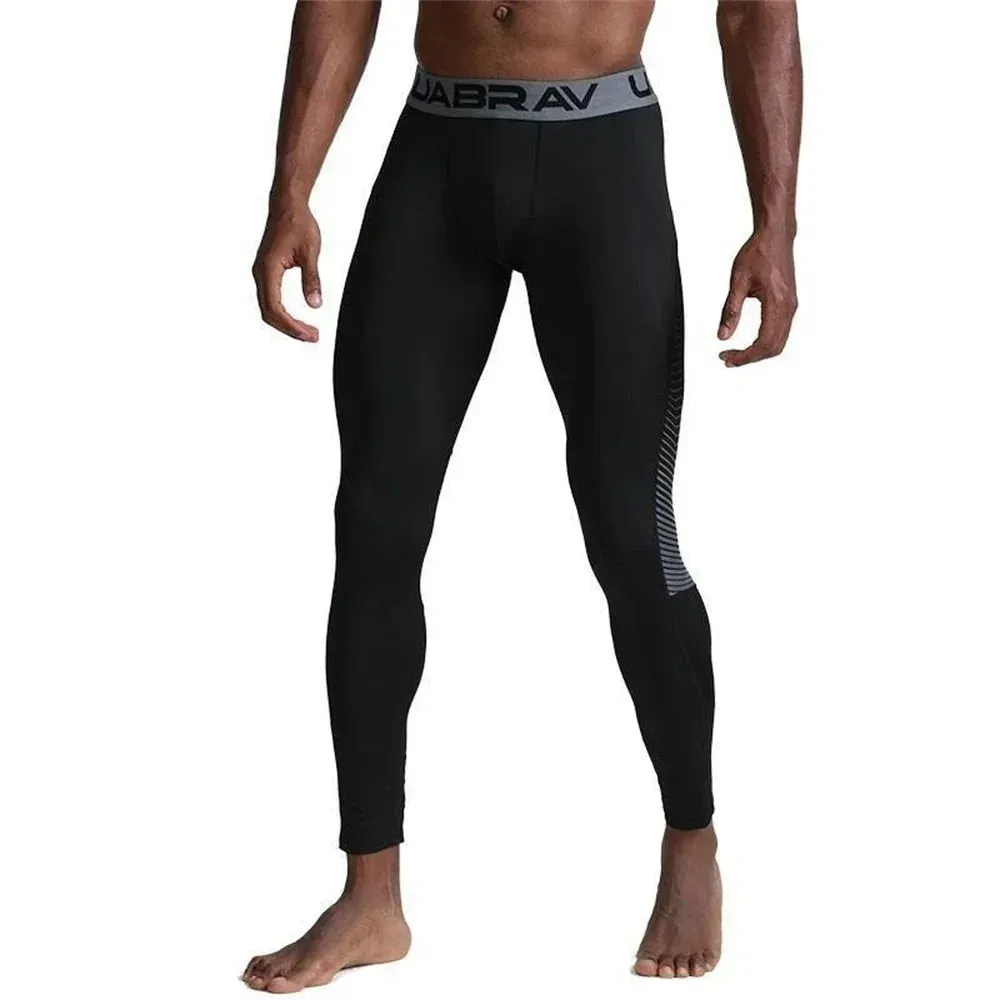 Aidase Mens Compression Pants Quick Dry Running Tights Man Legging Gym Training Jogging Pants Fitness Tight Trousers