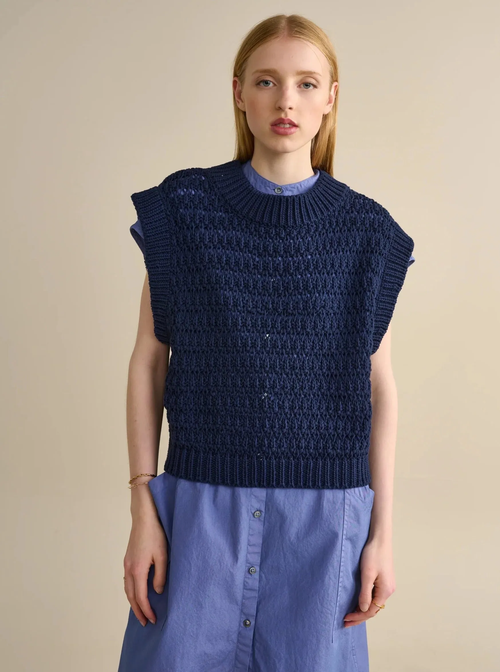 Aiten Knit Vest, Worker