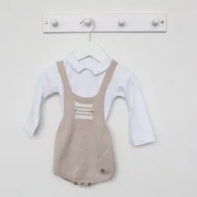 Artesania Granlei Beige Dungaree Romper