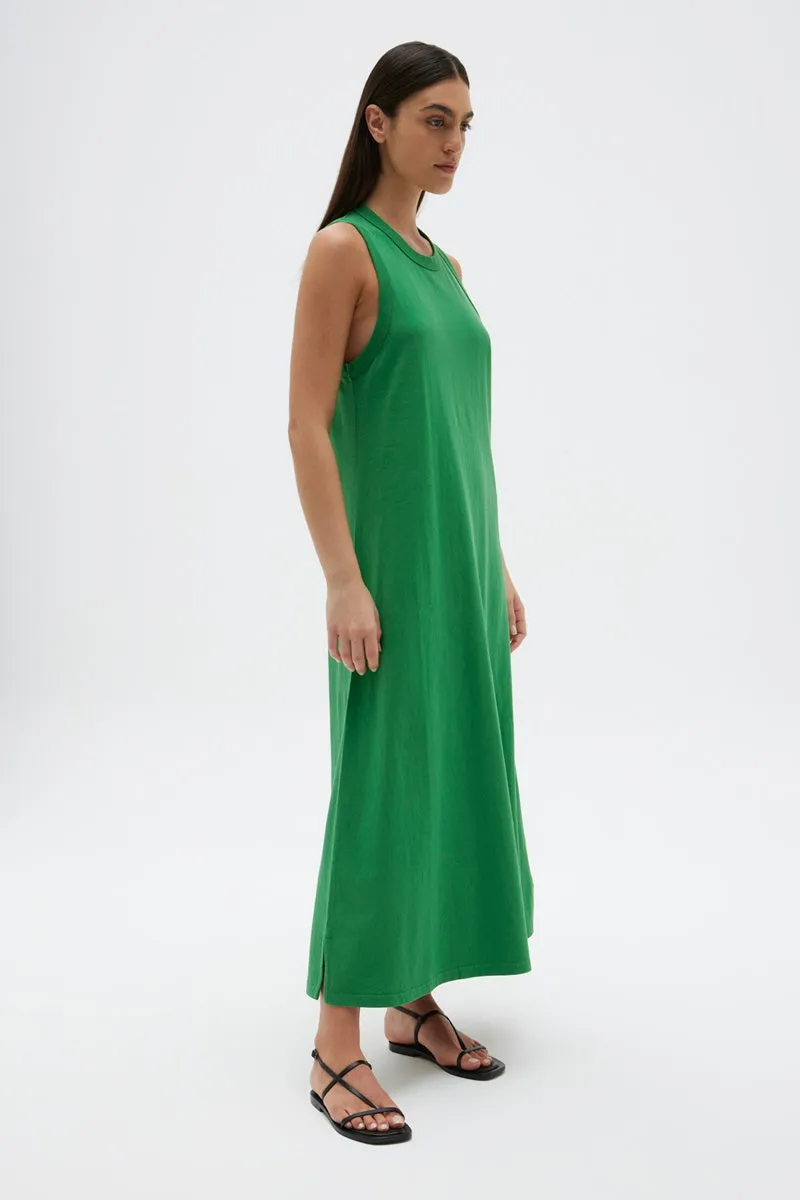 Assembly Label - Juni Organic Tank Dress - Bermuda Green