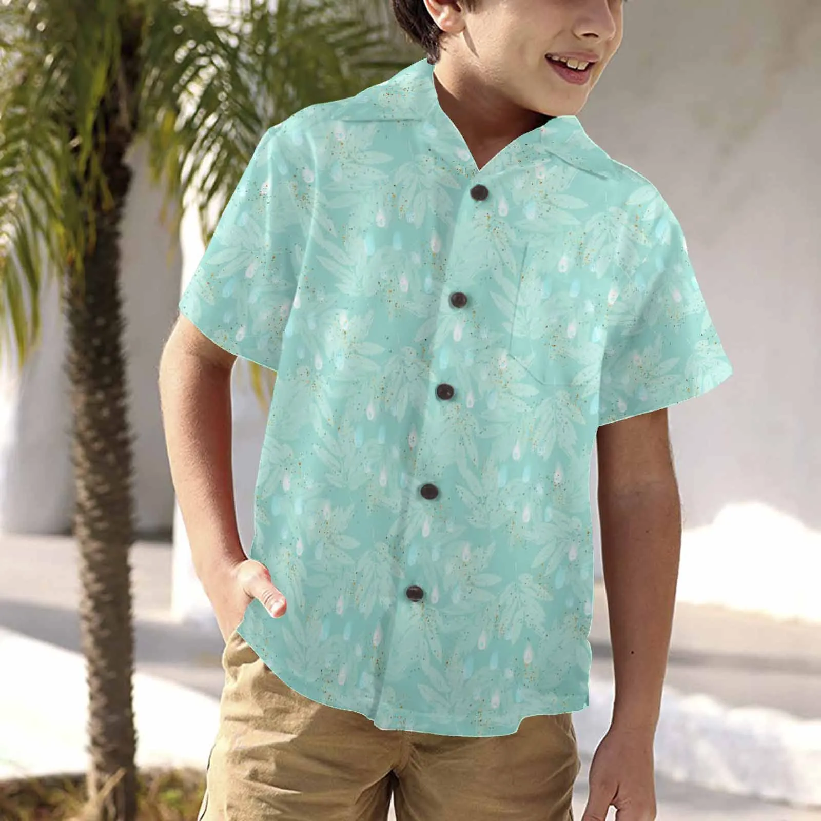 Australian Eucalyptus  Little Boys Hawaiian Shirt