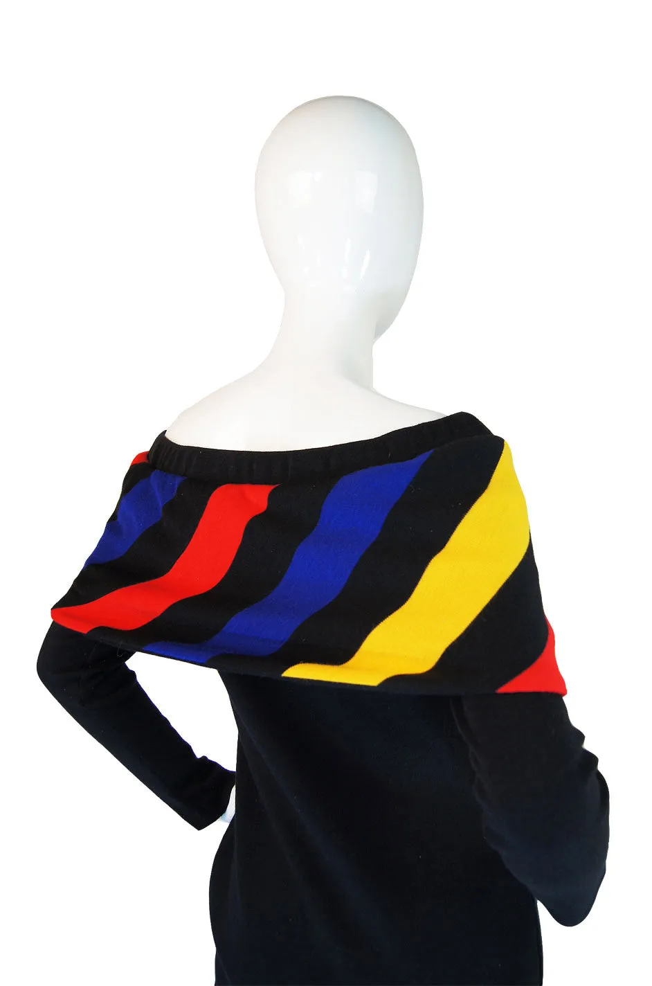 A/W 1989 Striped Off Shoulder Patrick Kelly