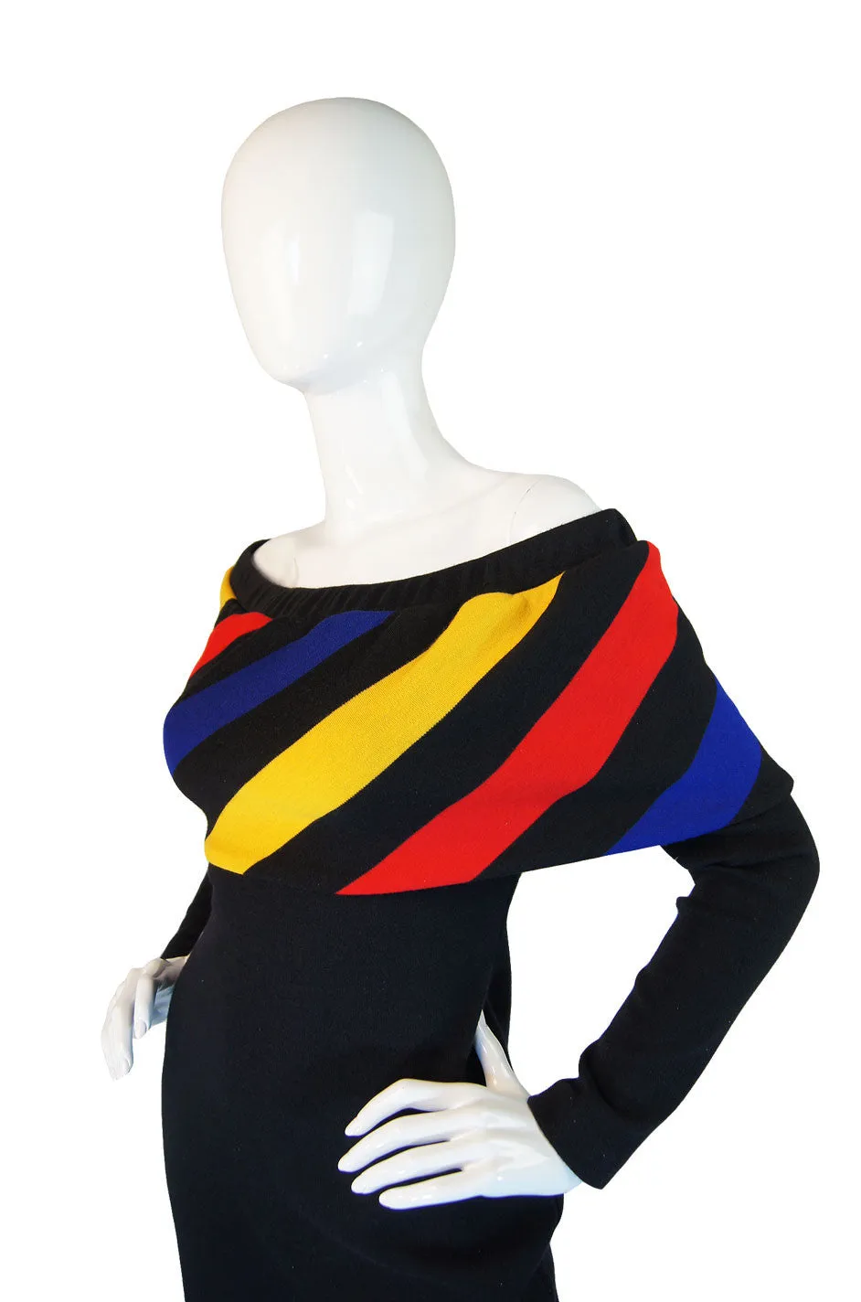 A/W 1989 Striped Off Shoulder Patrick Kelly