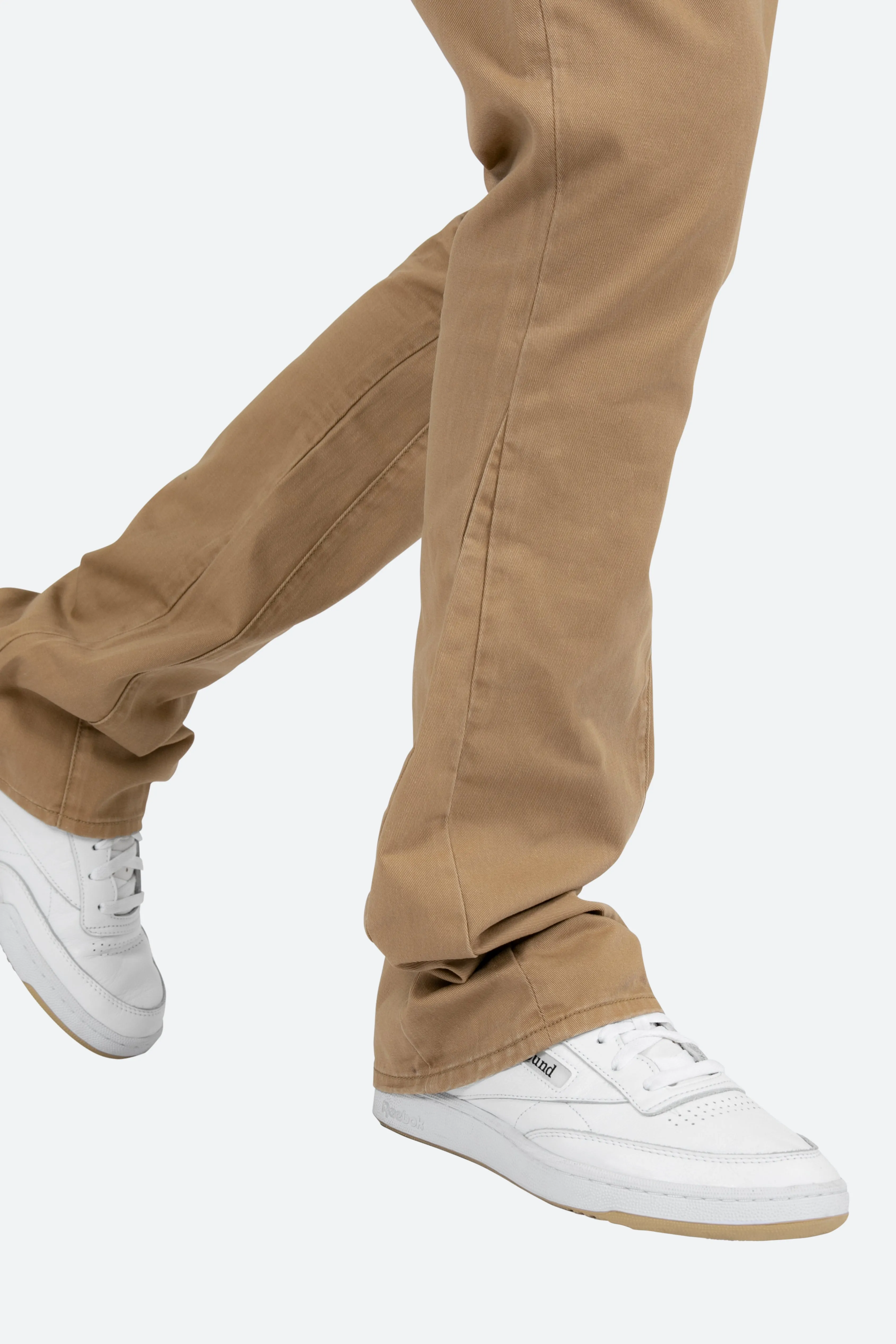 B472 Twill Flare Pants - Khaki