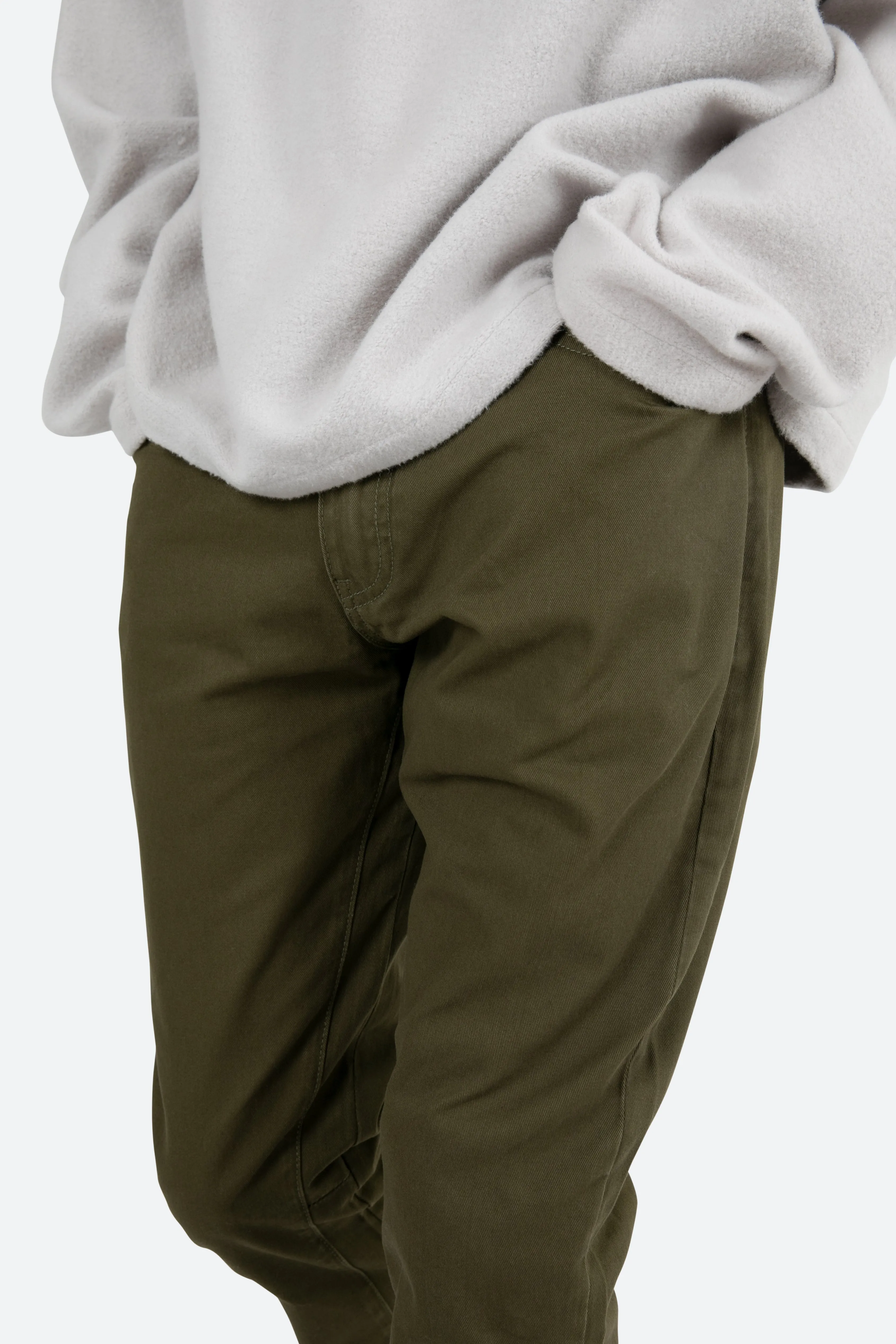 B472 Twill Flare Pants - Olive