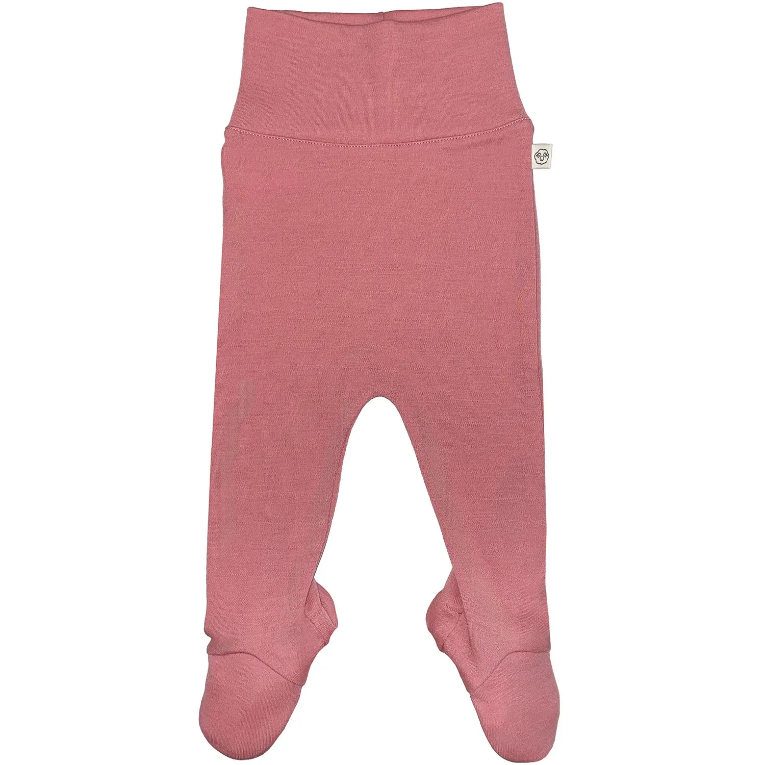 Baby Footed Pants, Merino Wool, Blush