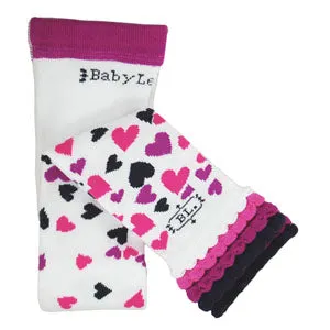 BabyLegs Falling Hearts Footless Tights