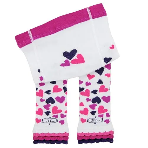 BabyLegs Falling Hearts Footless Tights