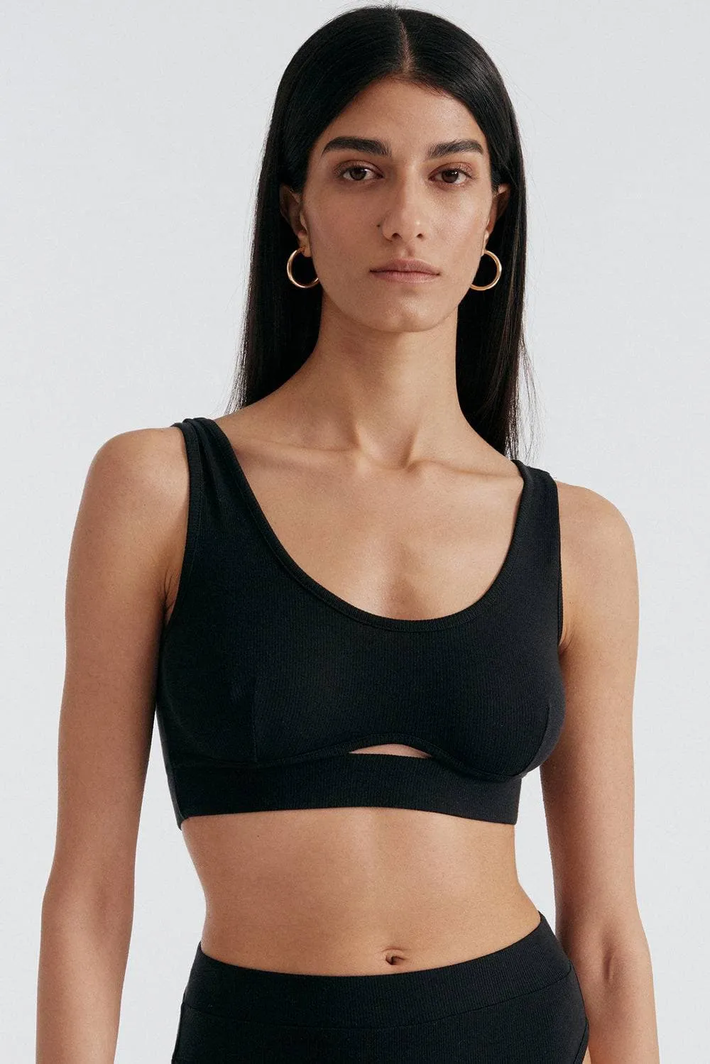 Base Layer Cut Out Bralette, Size M (UK 10-12)