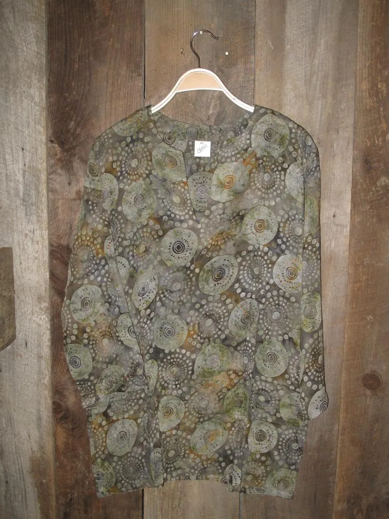 Batik Tunic in Khaki