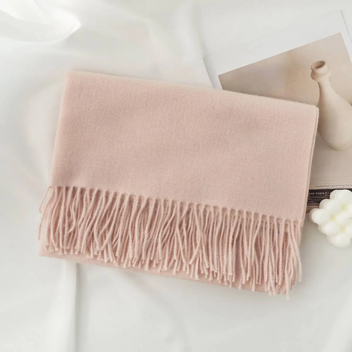 Beige Long Scarf