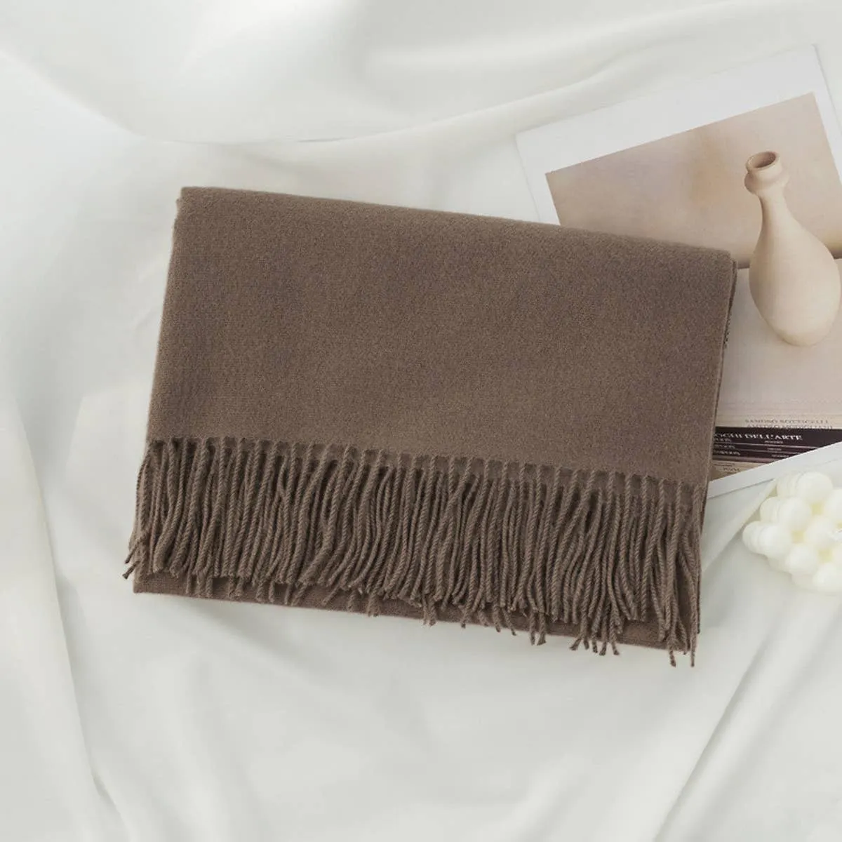 Beige Long Scarf