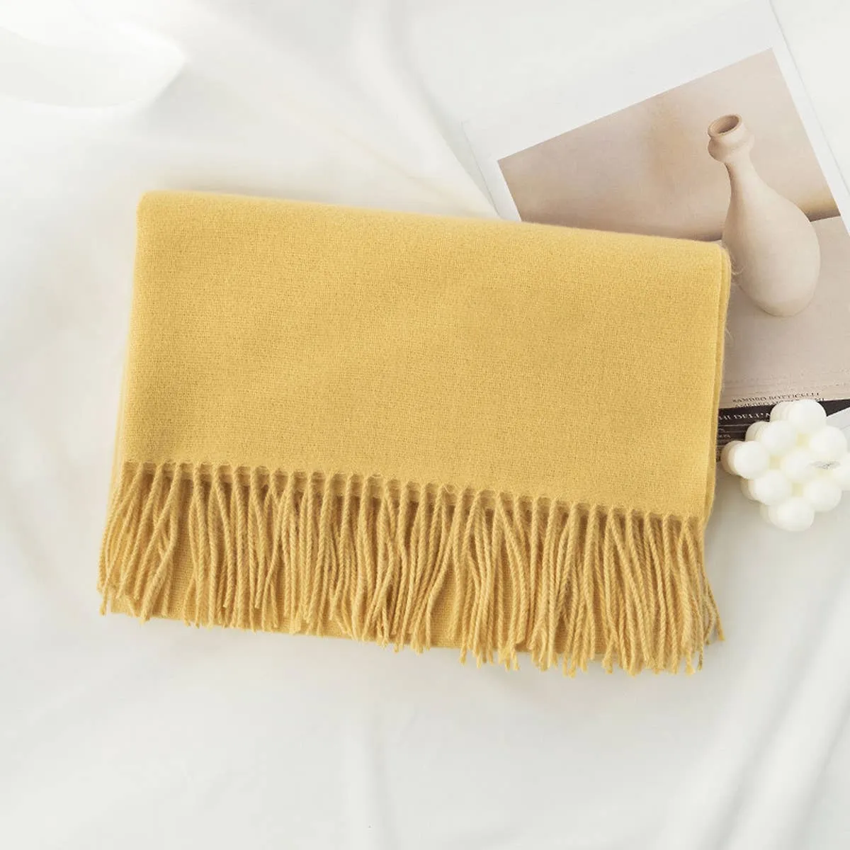 Beige Long Scarf