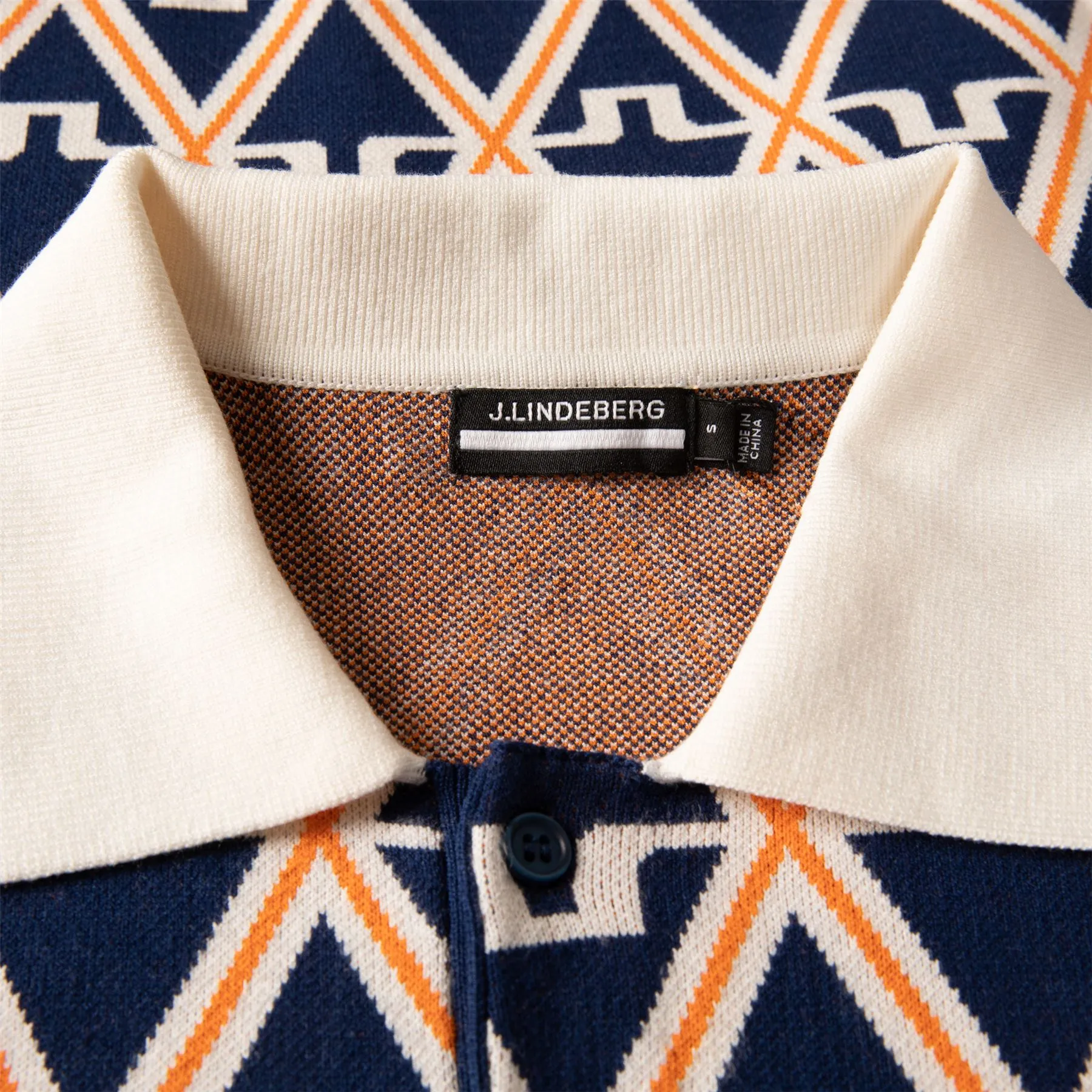 Benny Knitted Shirt Estate Blue Diamond - AW23