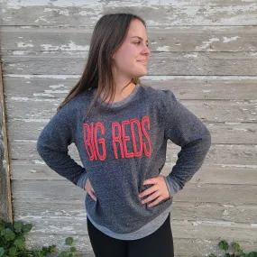 Big Red Puff Spirit Elbow Patch Sweatshirt