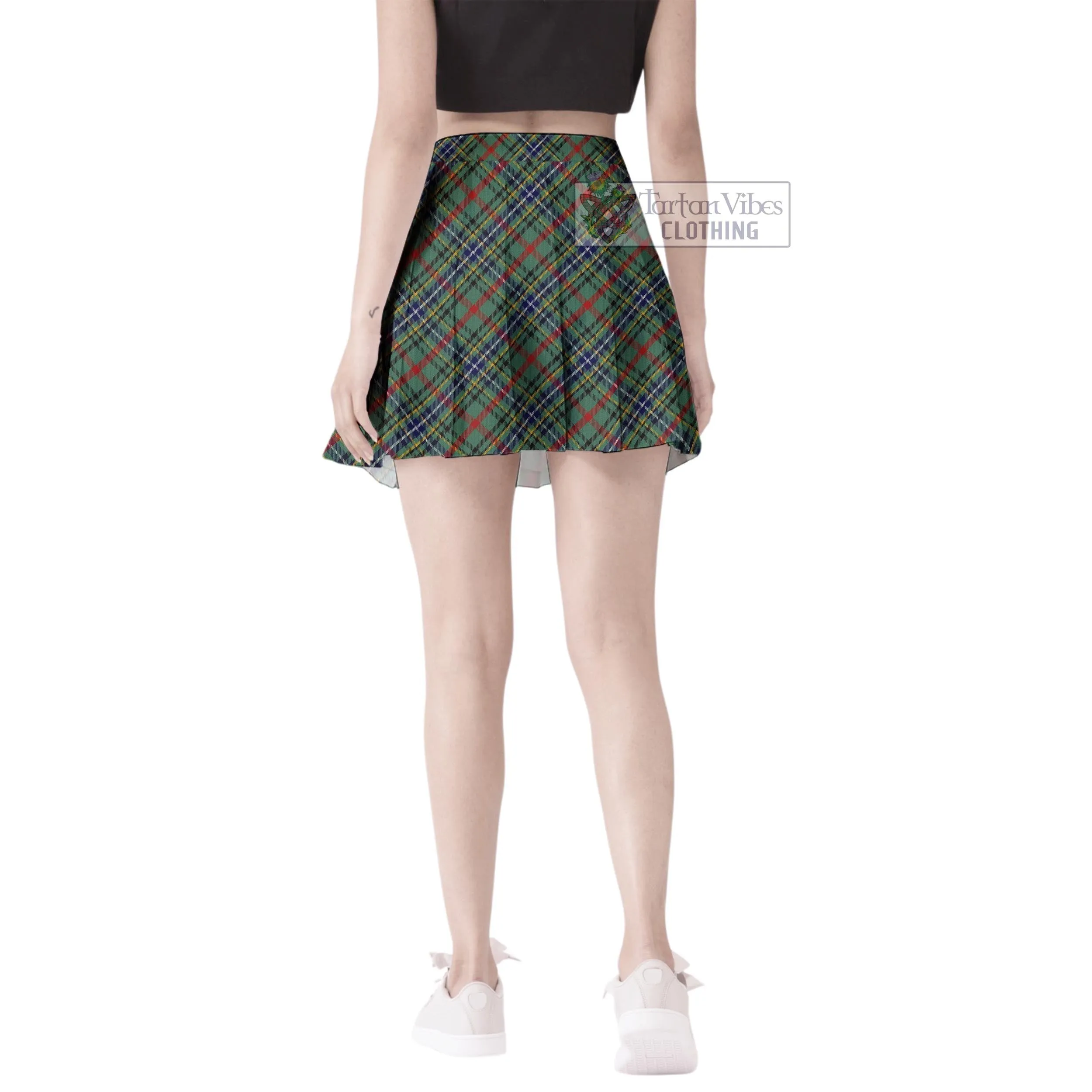 Bisset Tartan Women's Plated Mini Skirt