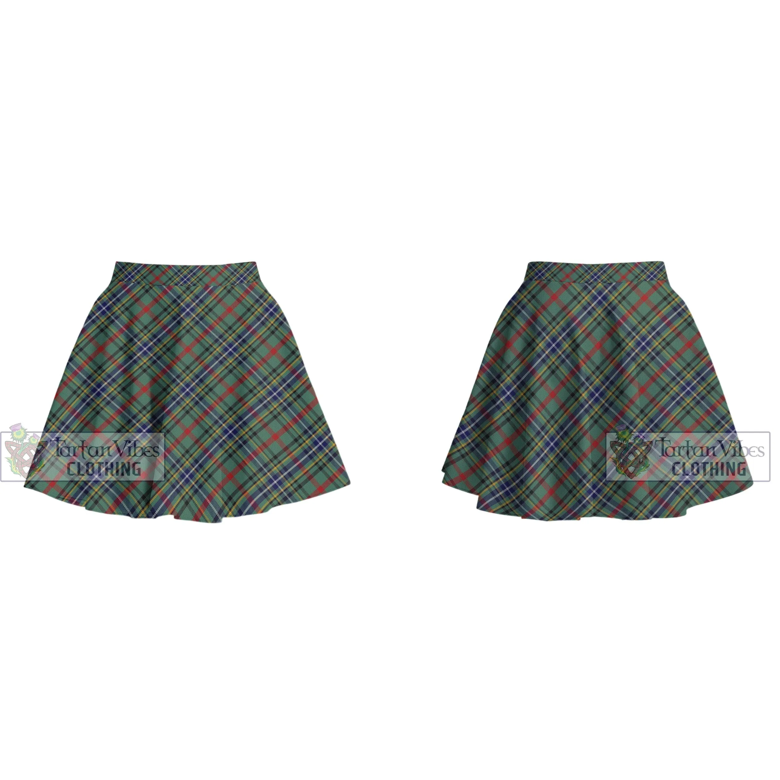 Bisset Tartan Women's Plated Mini Skirt