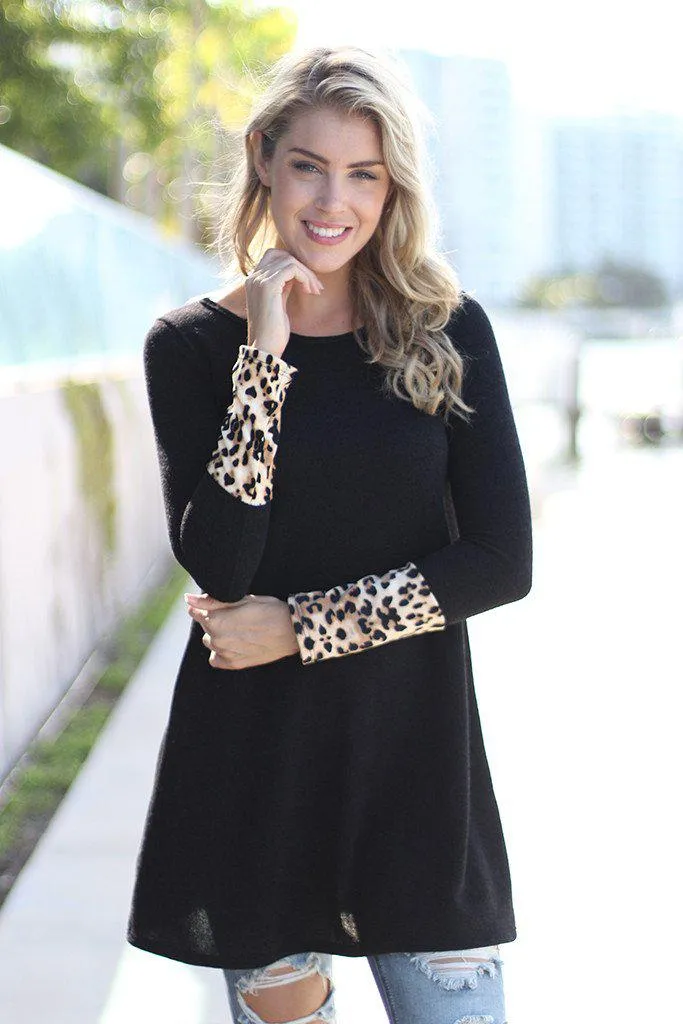 Black Leopard Tunic