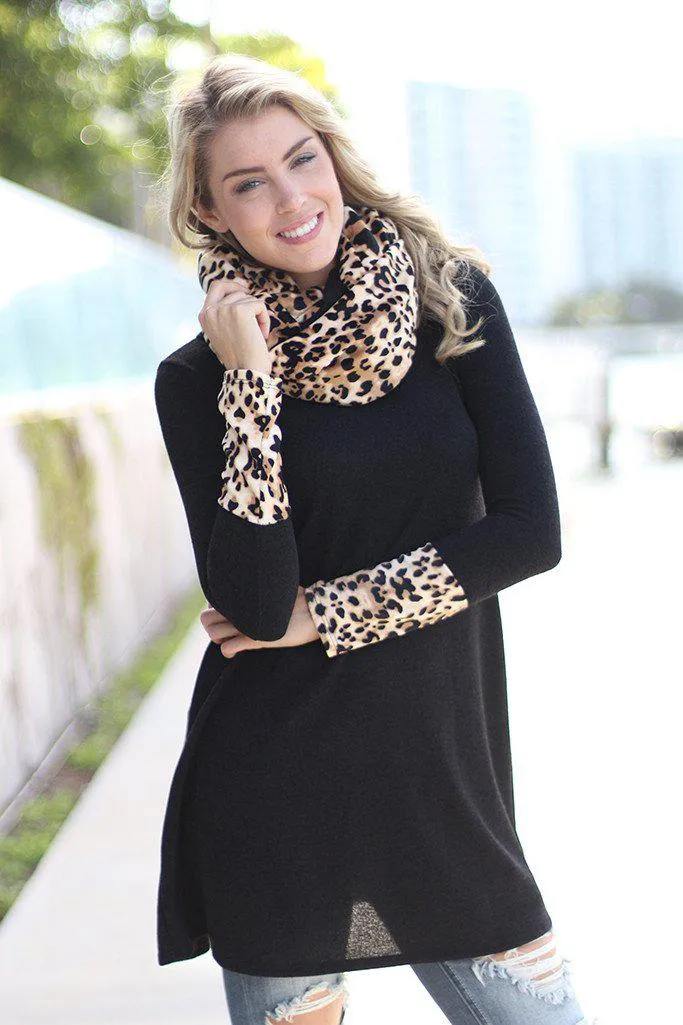 Black Leopard Tunic