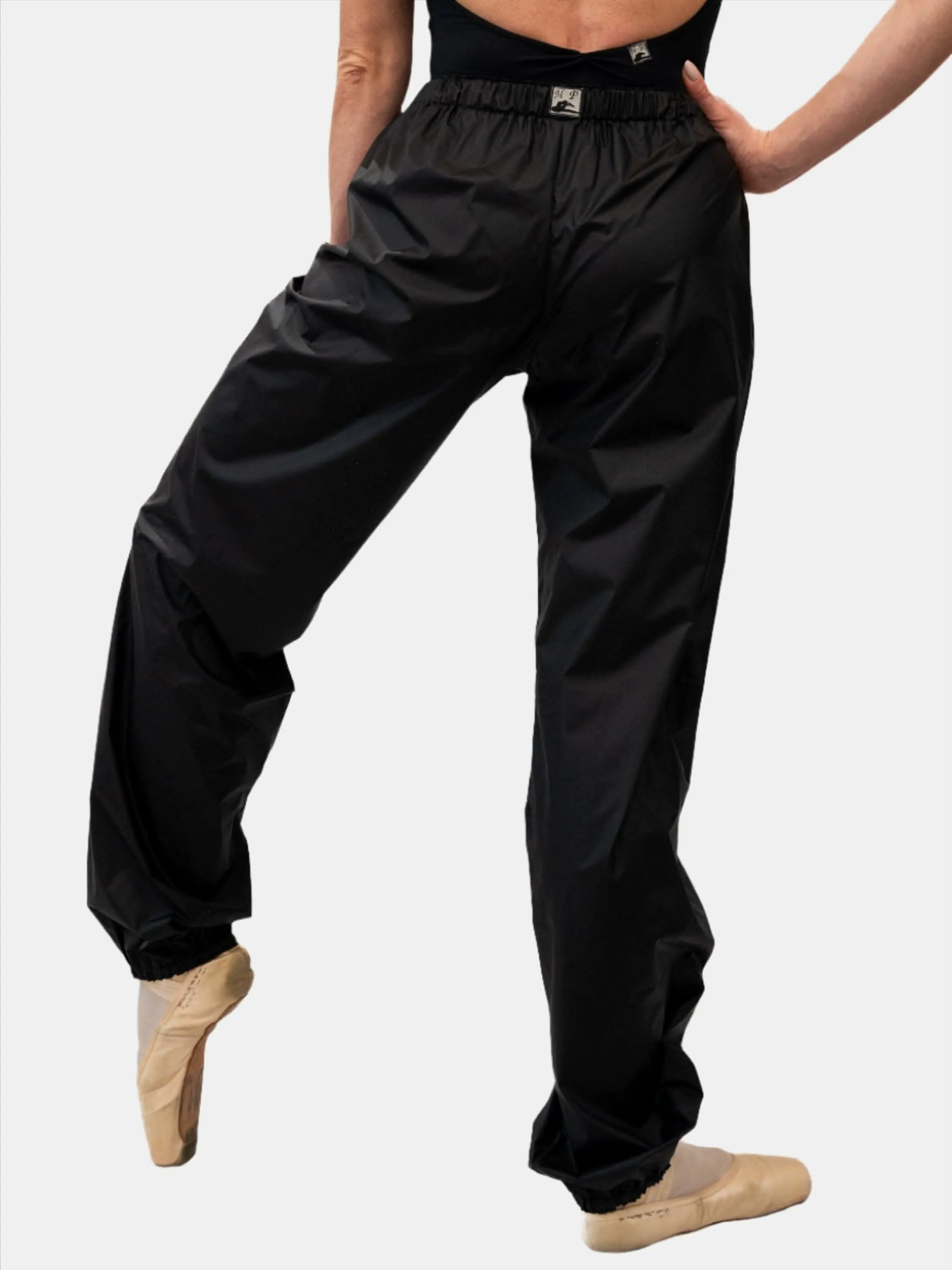 Black Warm-Up Dance Trash Bag Pants MP5003