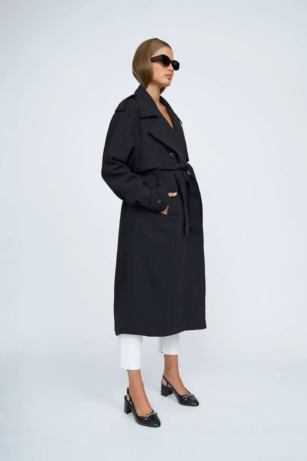 Blair Belted Trench Coat