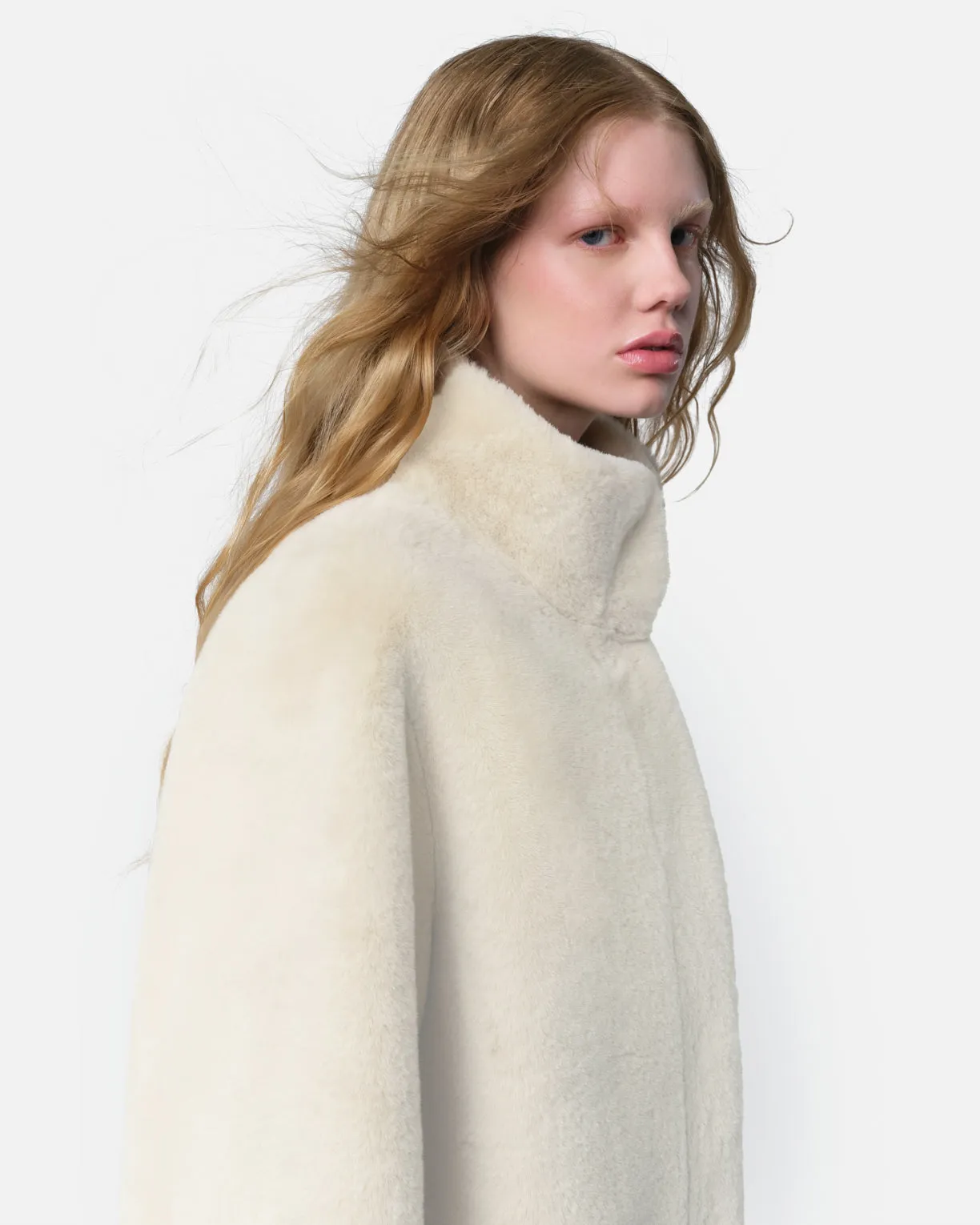 Blair Latte Mid-Length Coat