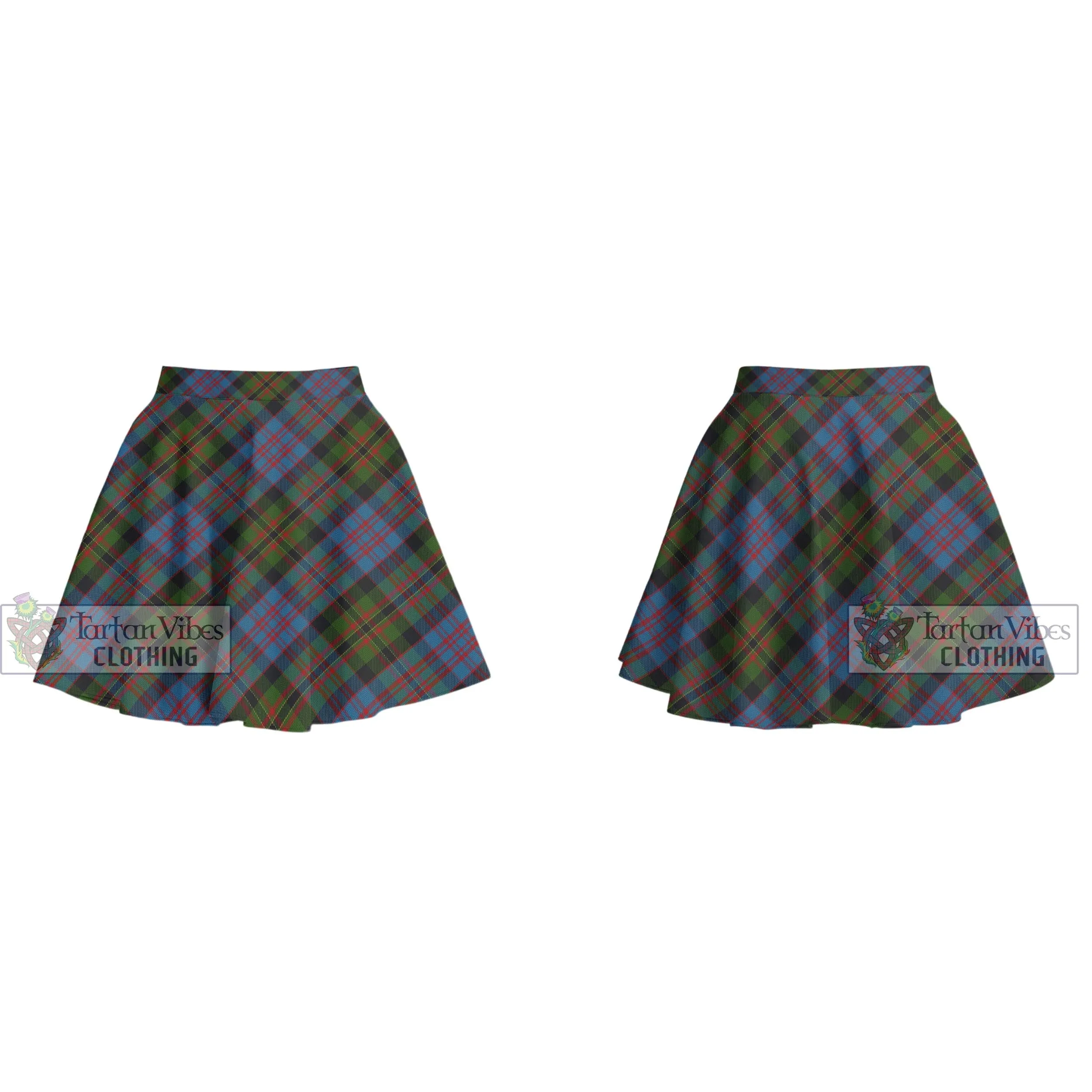 Bowie Tartan Women's Plated Mini Skirt