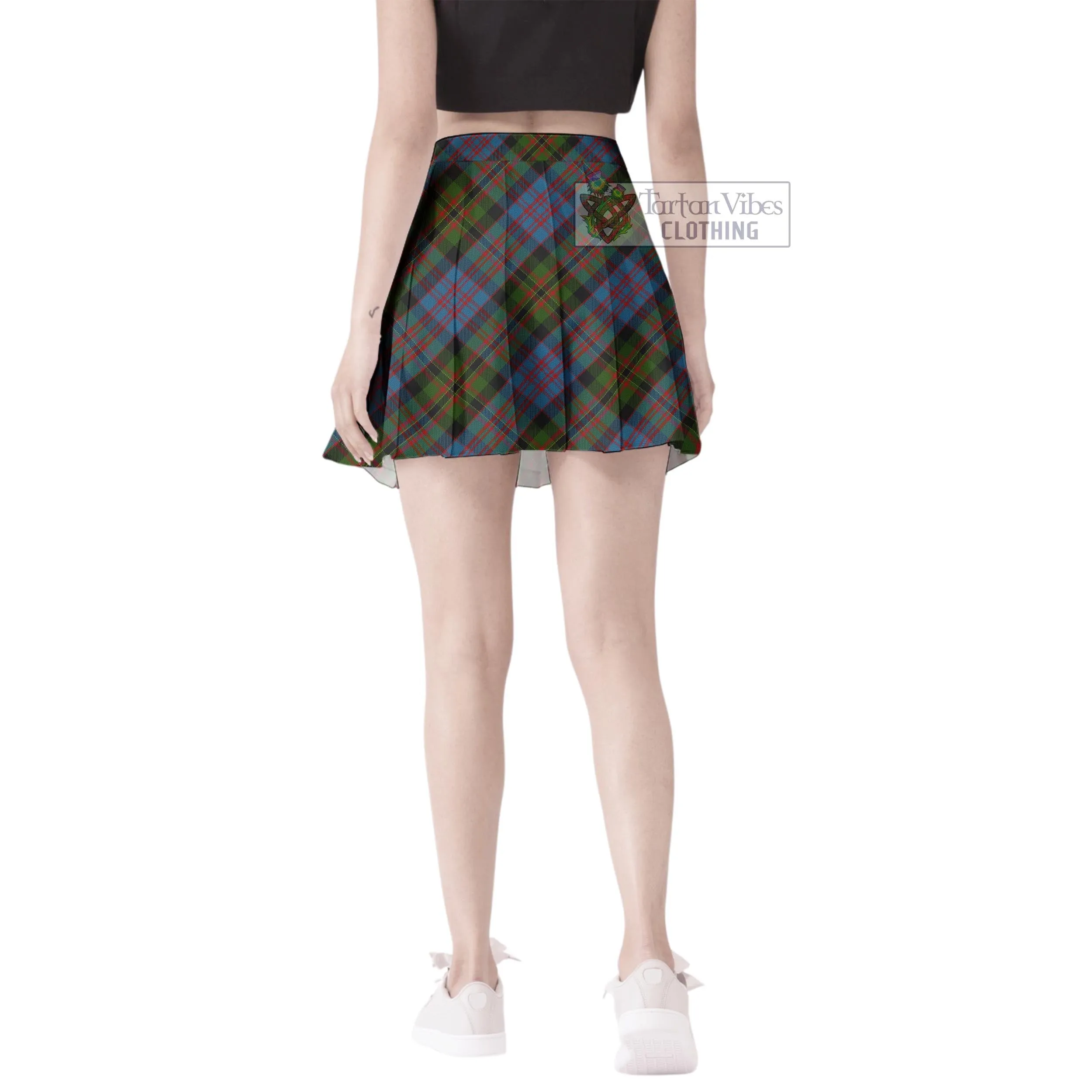 Bowie Tartan Women's Plated Mini Skirt