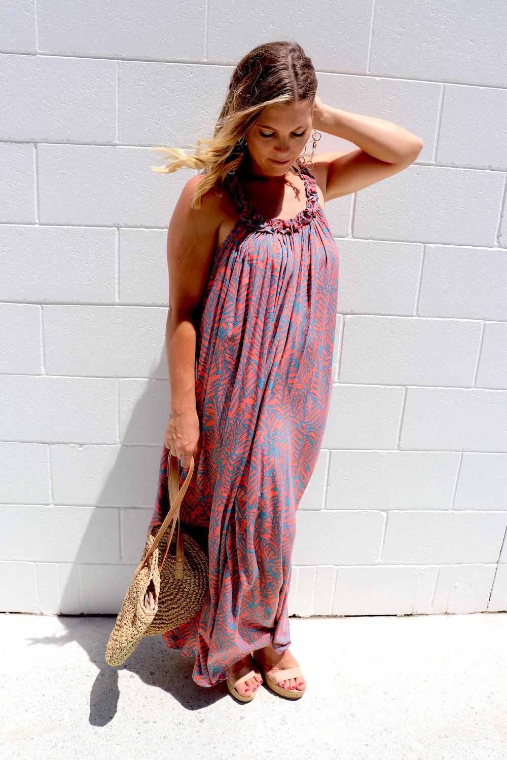 Celine Maxi Dress In Fossil