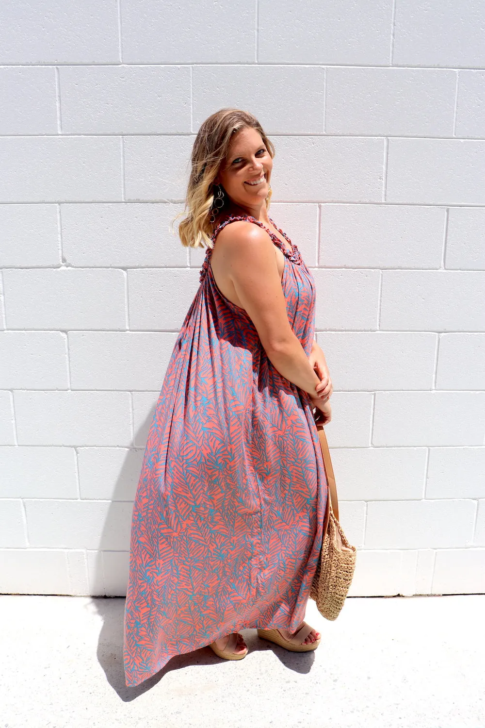 Celine Maxi Dress In Fossil