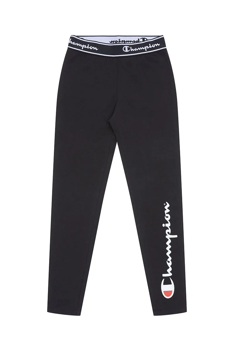 Champion Girls Script Tight - Kids - Black