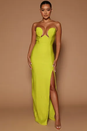 Clarina Bandage Maxi Dress - Chartreuse