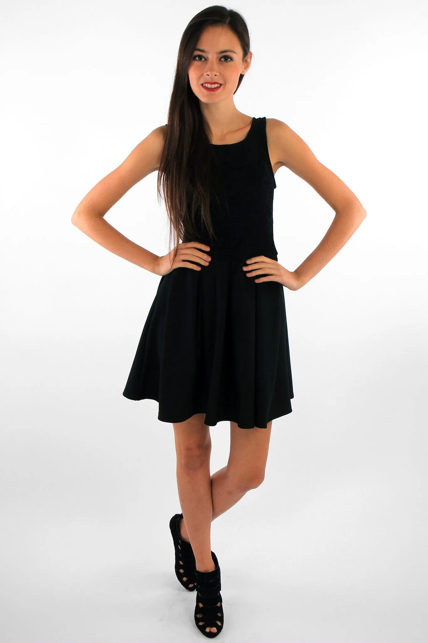 Club Fit and Flare Mini Dress