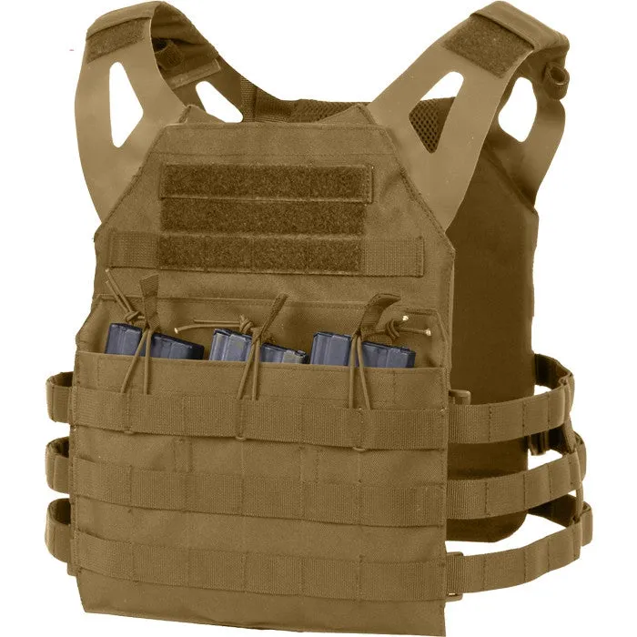 Coyote Brown - Lightweight Military MOLLE Tactical Plate Carrier Vest