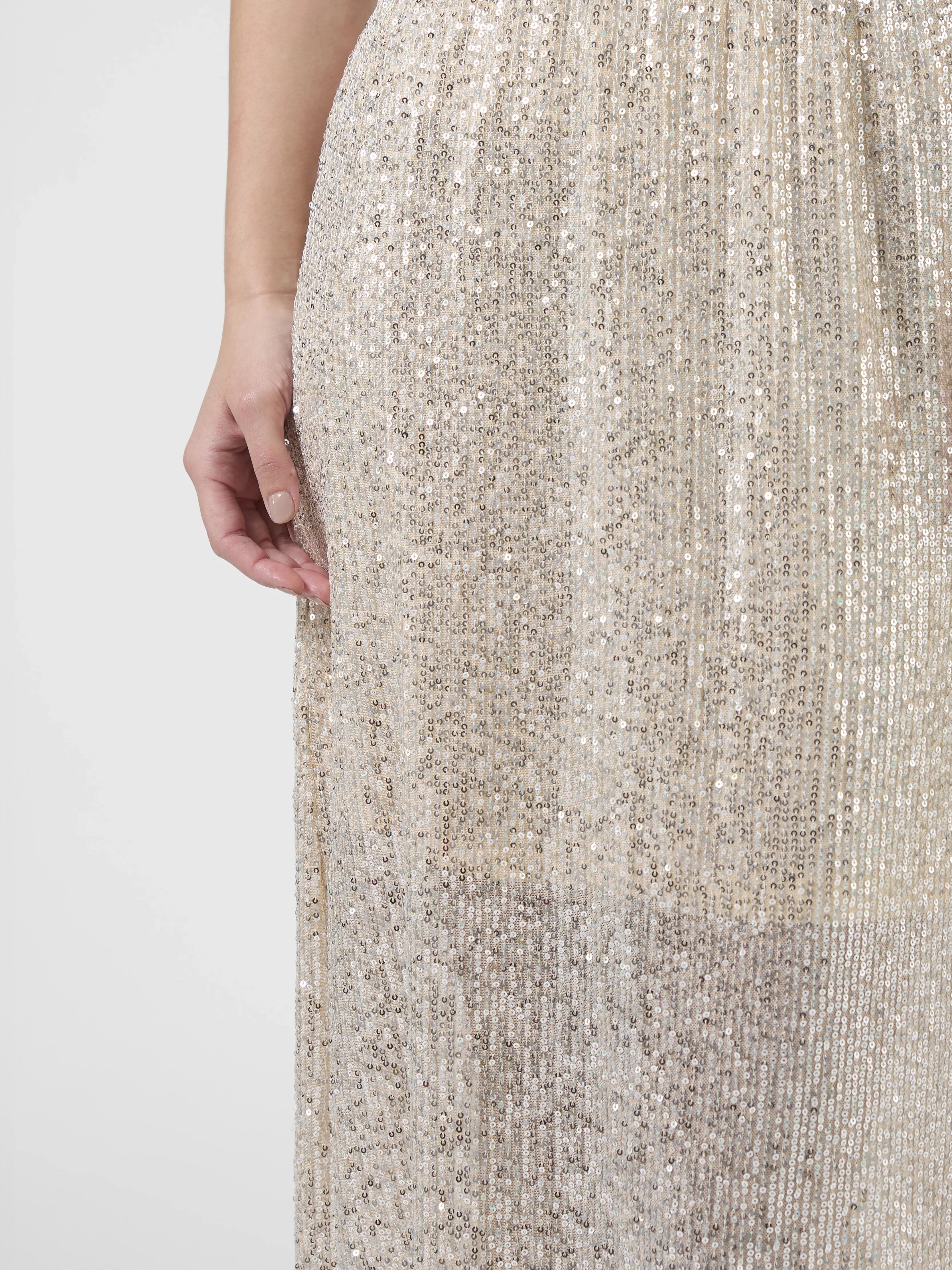 Crystal Skirt - Champagne Sequins