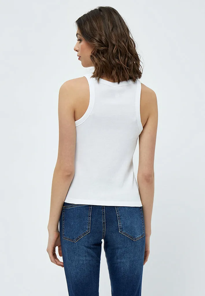 Dareen Organic Tank Top - White