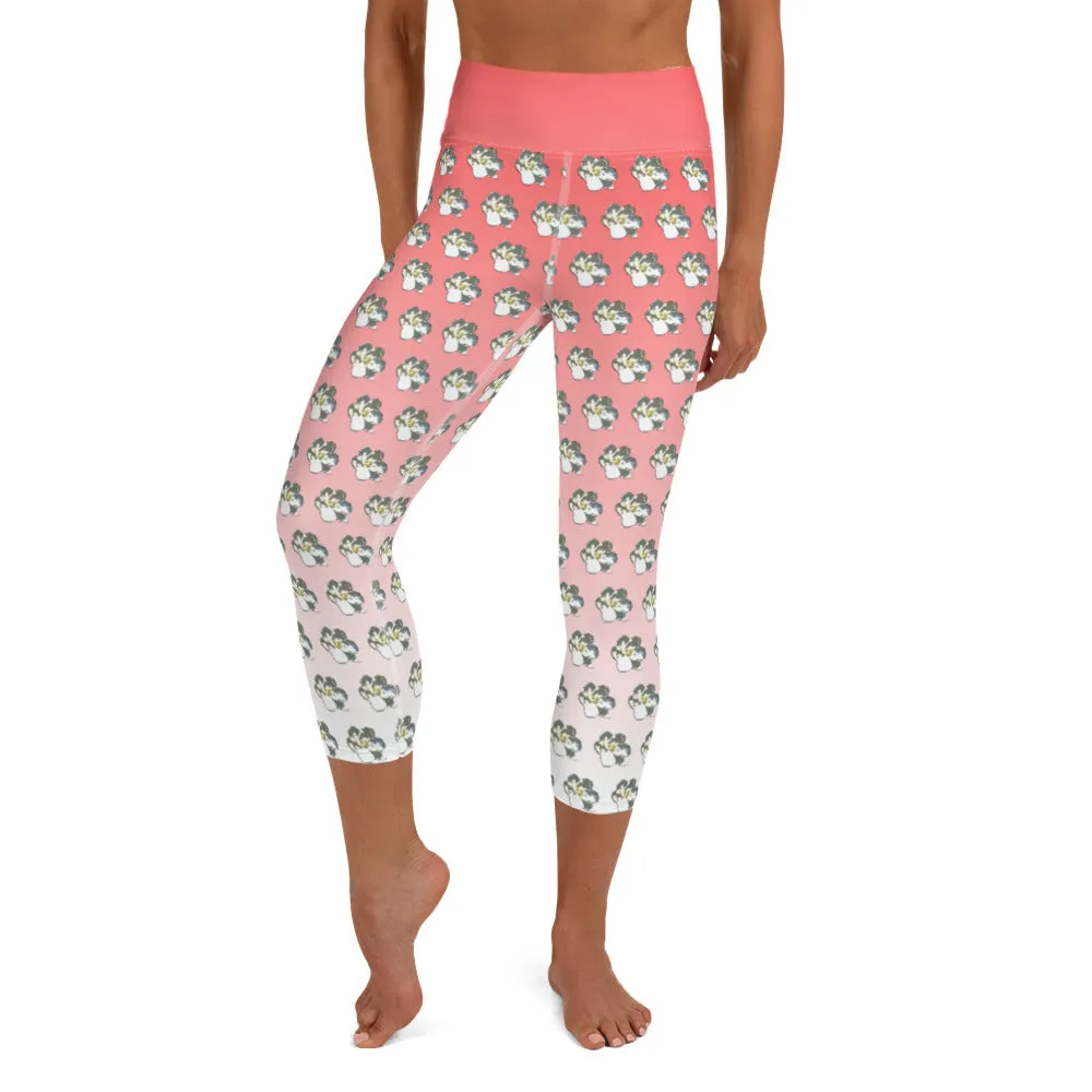 Descendants of the Island Coral Magnolia Yoga Capri Leggings