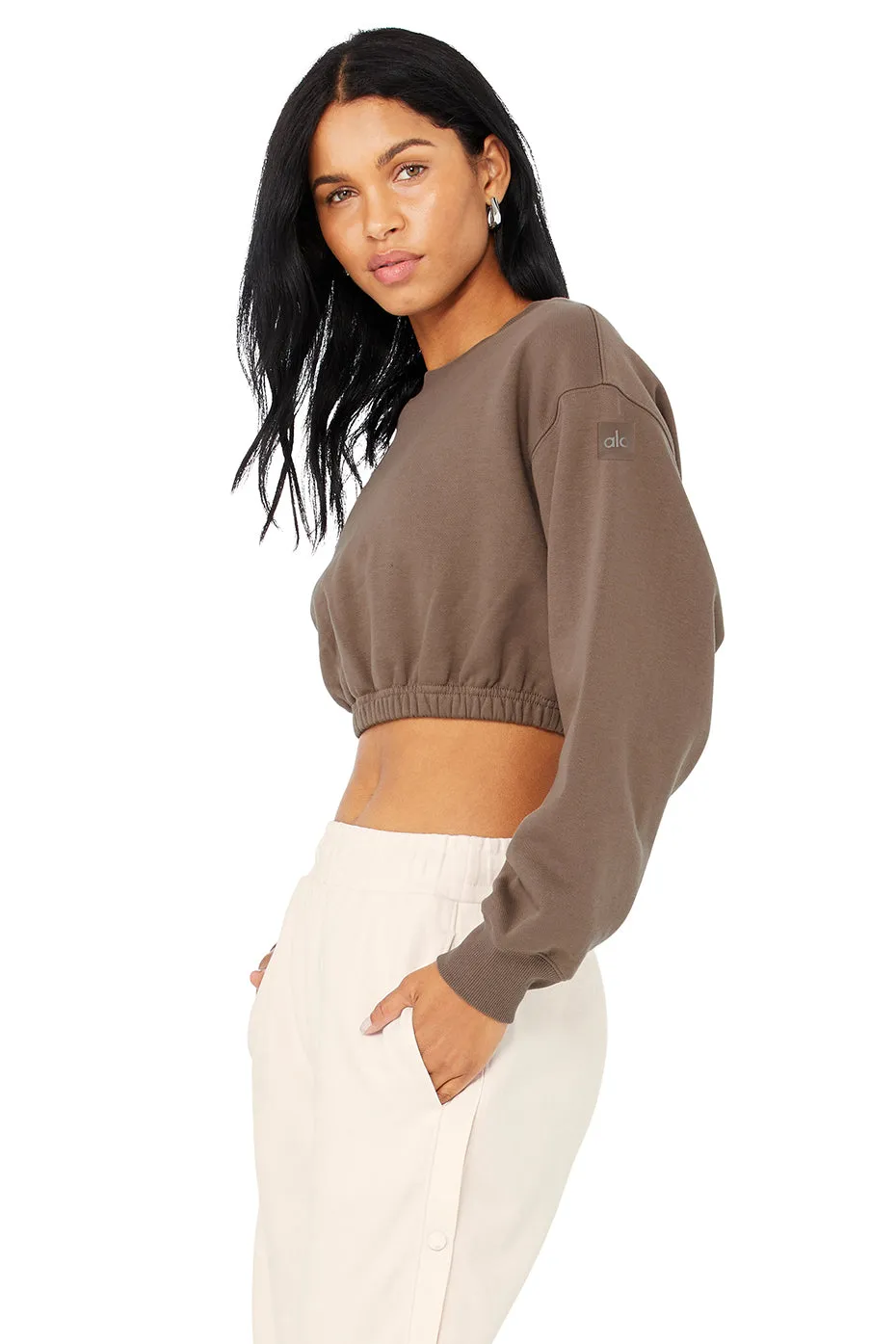 Devotion Crew Neck Pullover - Hot Cocoa