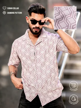 Diamond Texture Pink Shirt